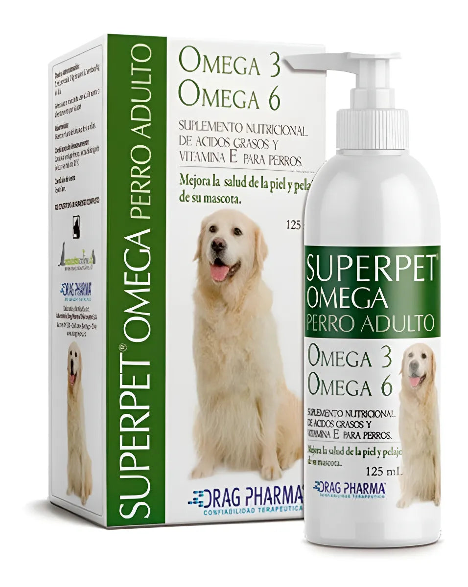 Superpet Adulto Aceite Omega 3 Y 6 125 Ml - ventas pet