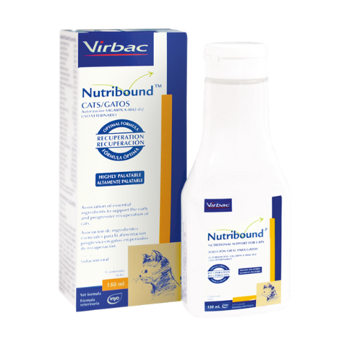 Nutribound Fórmula Especial Recuperación Gatos 150ml Virbac - ventas pet
