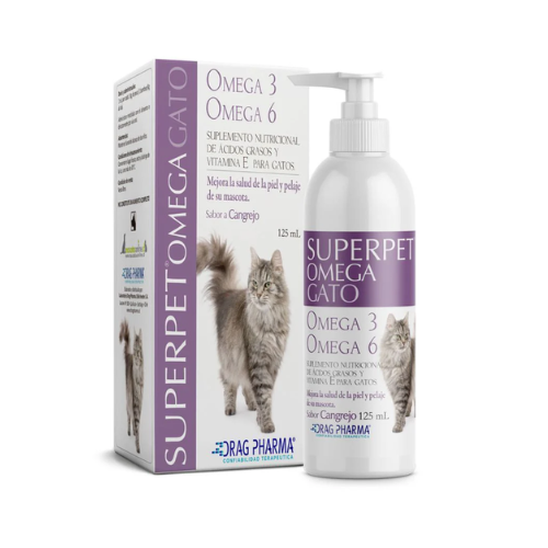 Superpet Omega Gato 3 Y 6 - Suplemento 125ml - ventas pet