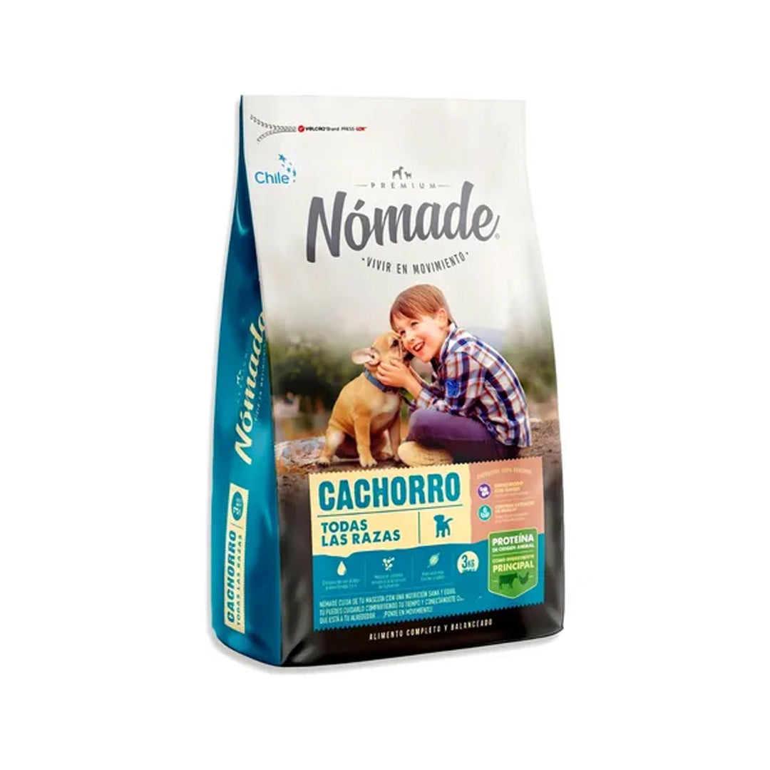 Alimento premium para cachorro Nomade Perro en paquete de 10 kg, comida seca para perros jóvenes, marca ventas pet.