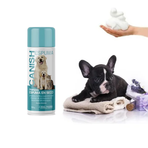 Canish Espuma En Seco Shampoo 160 G Perro Y Gato Fragancia S - Silvestre