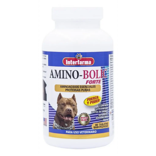 Amino-bolic Para Perros 60 Tabletas Saborizadas