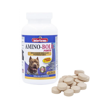 Amino-bolic Para Perros 60 Tabletas Saborizadas