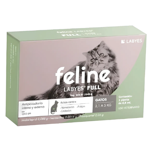 Antiparasitario Feline Fullspot 2 A 5 Kg Gato