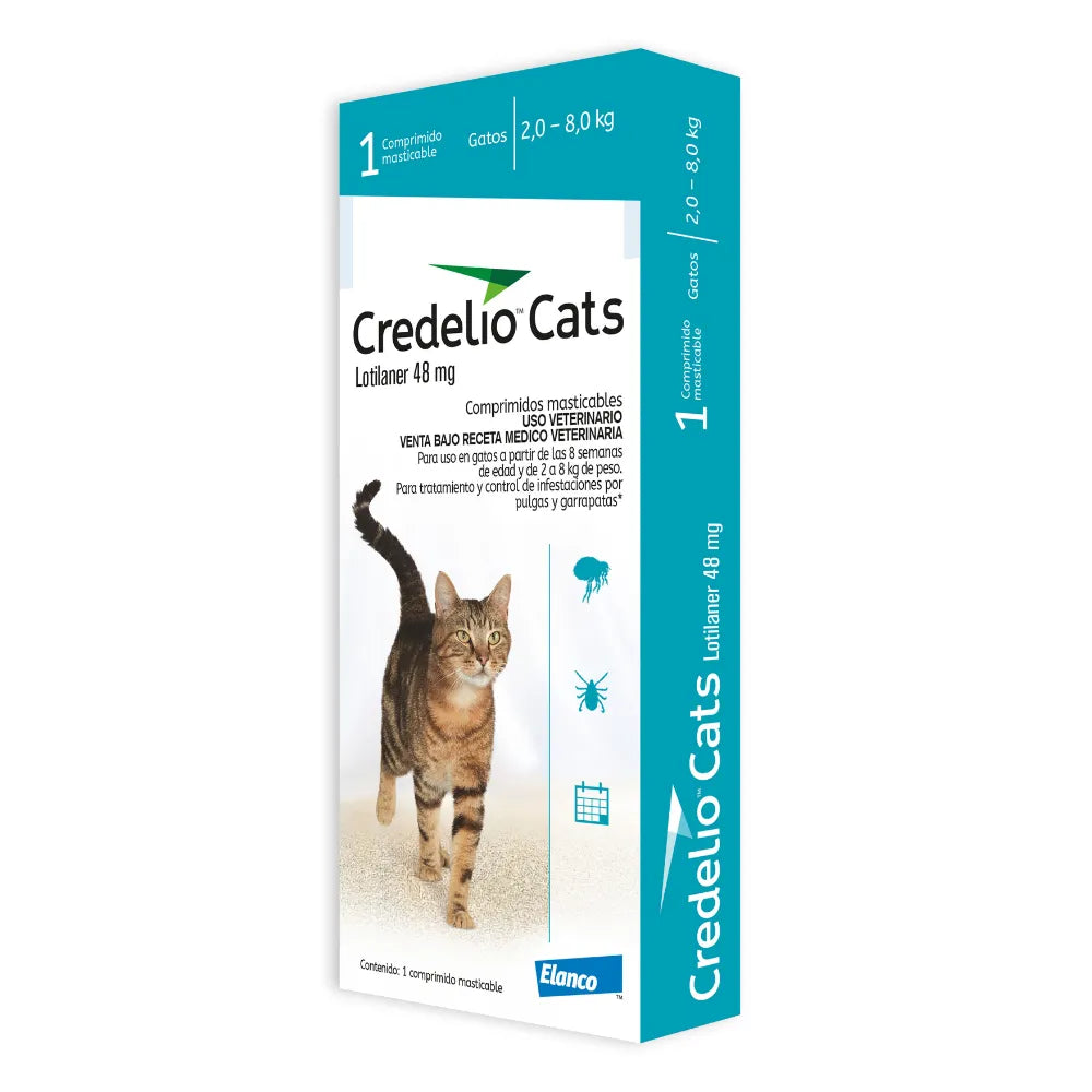 Credelio Gato 48 Mg 2 a 8 Kg x 1 Tableta