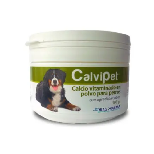 Calcio Vitaminado En Polvo Para Perros Calvipet 100 G - ventas pet