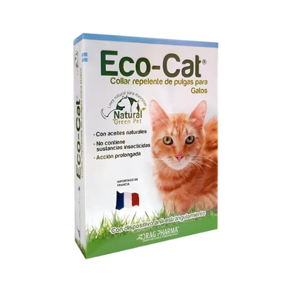 Collar Repelente Pulgas Para Gato Eco-cat Aceites Naturales