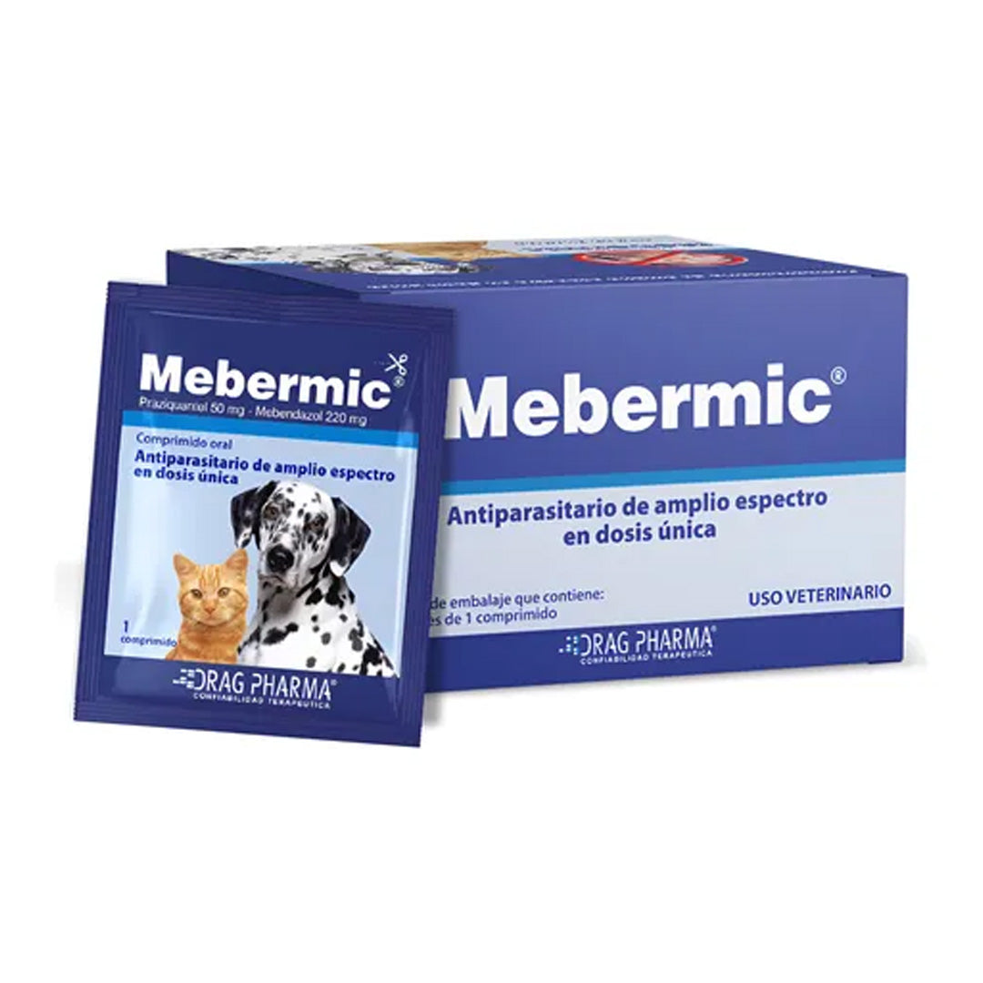 Comprimido antiparasitario interno para perros y gatos de la marca Ventas Pet, con ingredientes activos para eliminar parásitos.