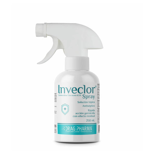 Spray Inveclor de 250 ml de ventas pet, suplemento para mascotas con fórmula nutritiva y fácil de aplicar.