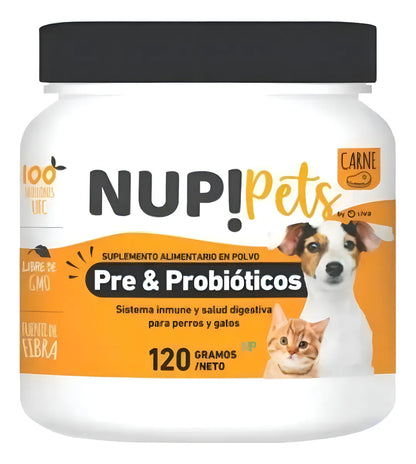 Nup! Pets Suplemento Pre & Probióticos Perro Y Gato Sabor Carne - ventas pet