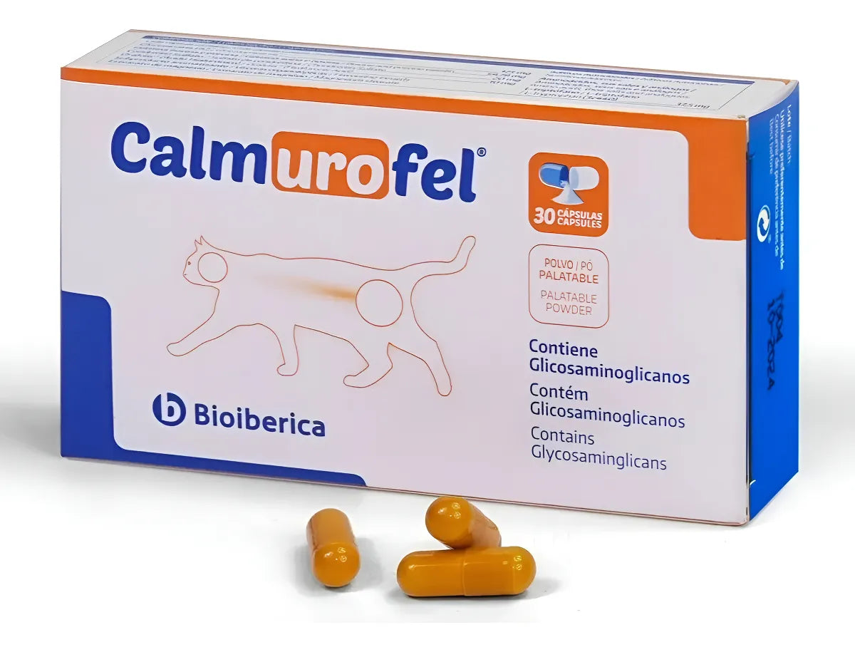 Calmurofel Bioibérica Suplemento Gatos Cistitis 30 Cápsulas - ventas pet