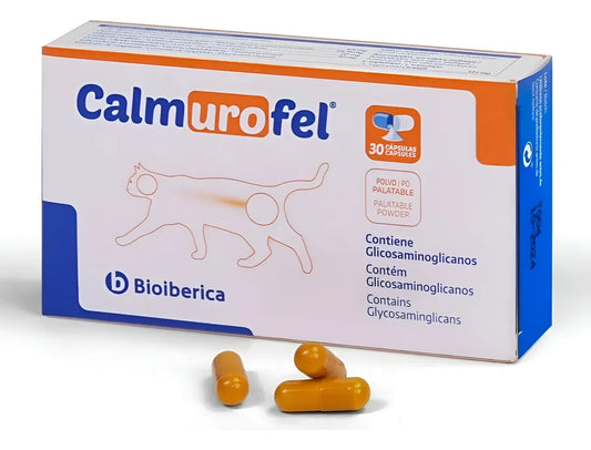 Calmurofel Bioibérica Suplemento Gatos Cistitis 30 Cápsulas - ventas pet