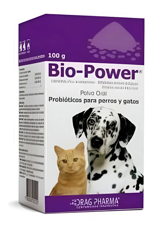 Bio Power Probiótico 100g Para Perro Y Gatos - ventas pet