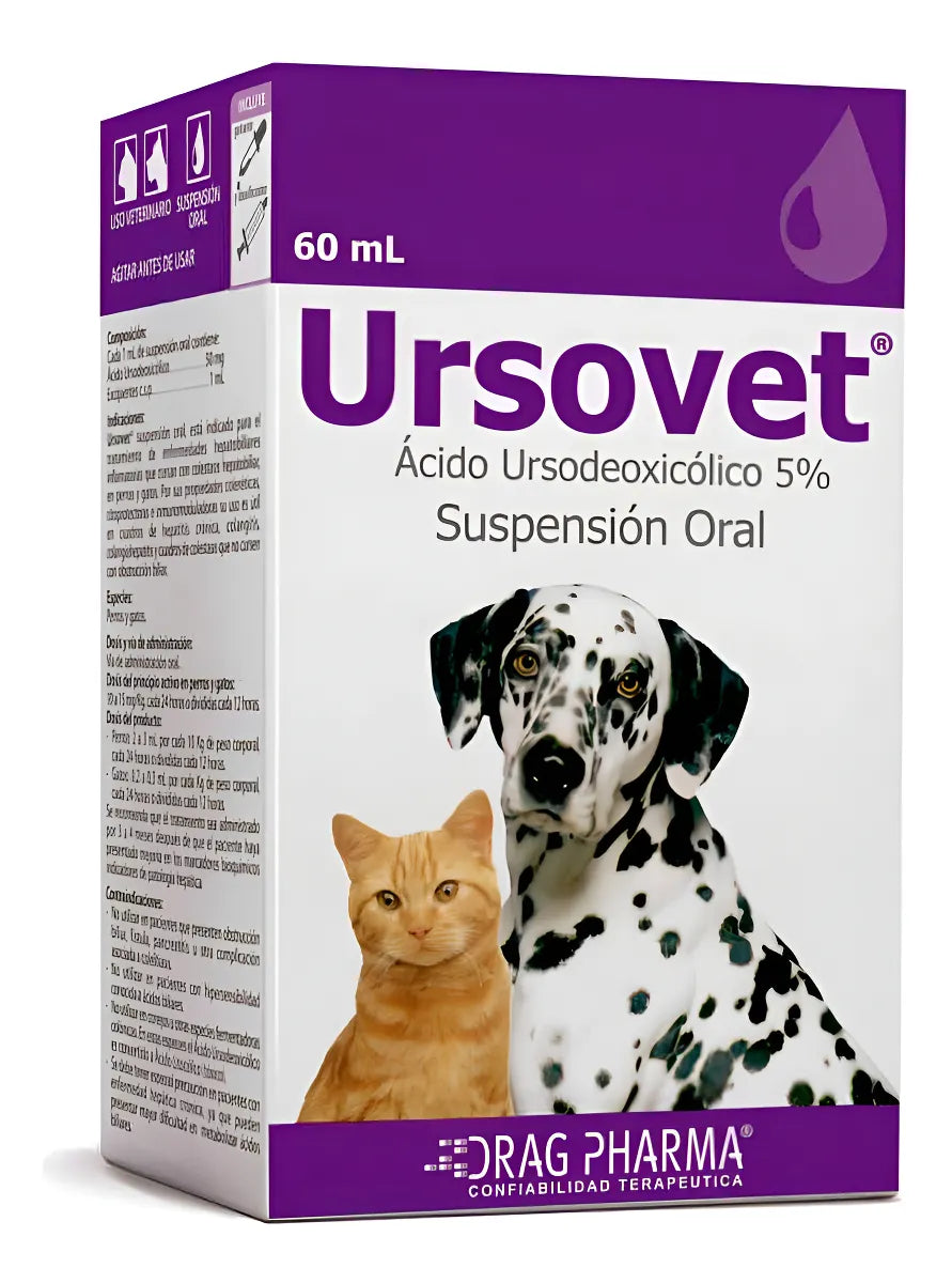 Ursovet Protector Hepatico Suspension 60 Ml Drag Pharma - ventas pet