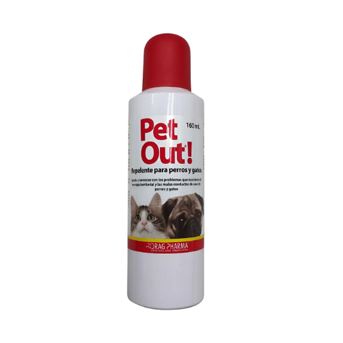 Repelente Perros Y Gatos Pet Out Spray 160m