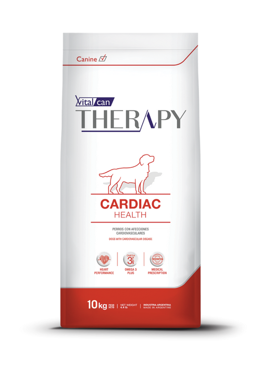 Alimento para perros Vitalcan Therapy Cardiac Health de 10kg, comida saludable para la salud cardíaca canina.