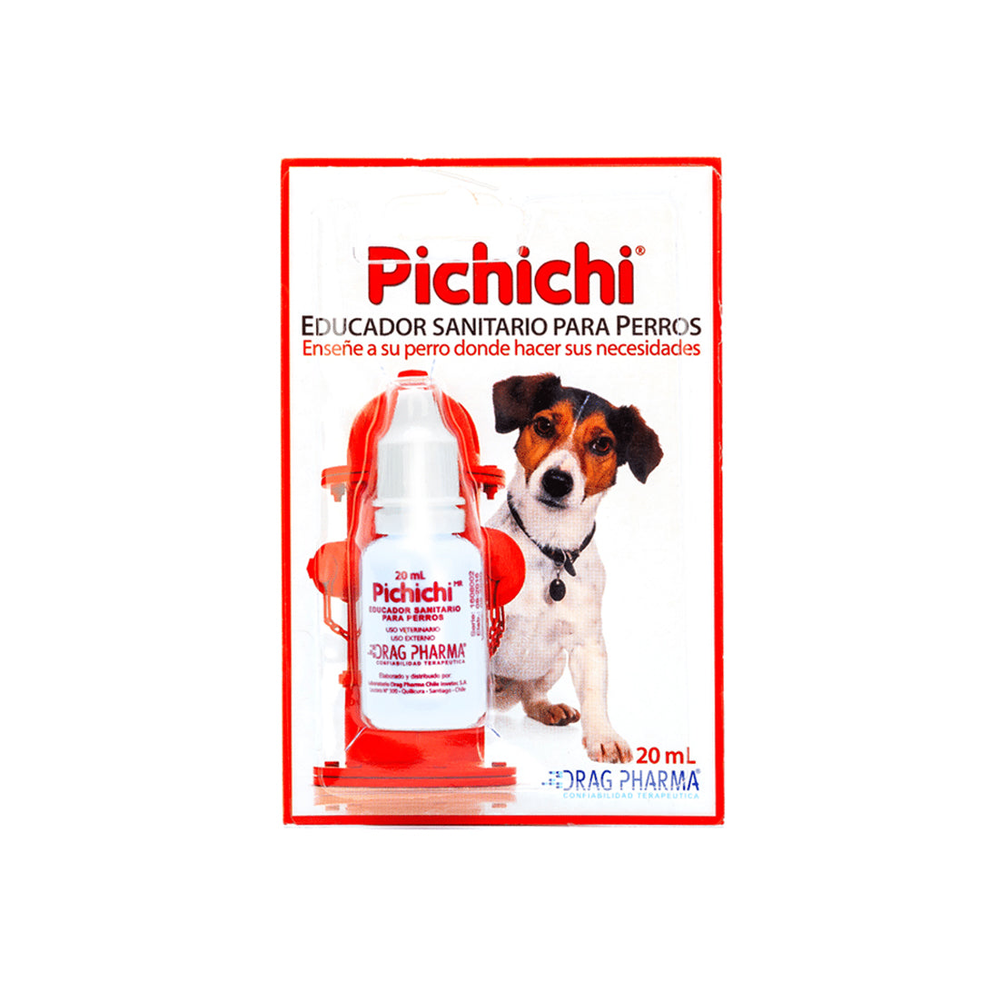 Modulador de conducta Pichichi 20ml para perros educadores sanitarios de la marca ventas pet, en botella con etiqueta.