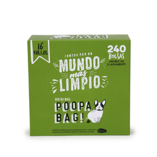 240 Bolsas Biodegradables En Rollos Ecologicas Poopa Bags para Fecas Perro